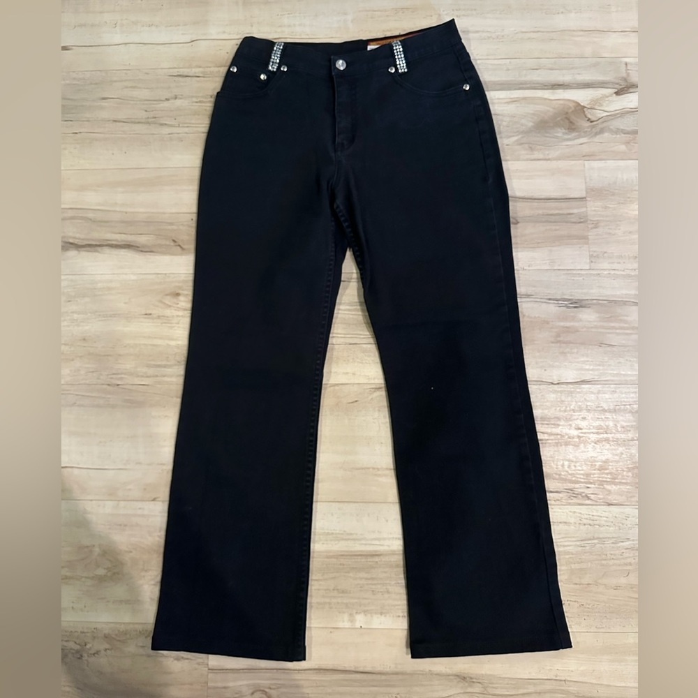 Lawman Western Classic Black Women's Jeans with Rhinestones